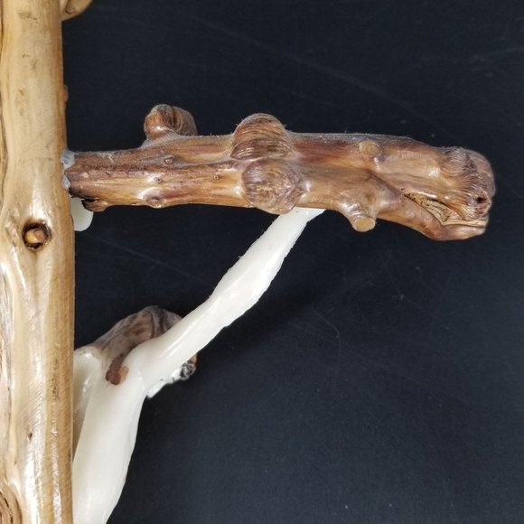 Handmade Wood Wall Cross Crucifix Stick Twig Plastic Jesus God Christ Rustic 15" - Picture 5 of 12